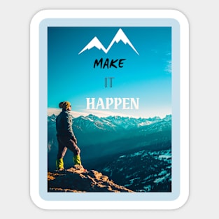 Inspire art to reality through messages Sticker